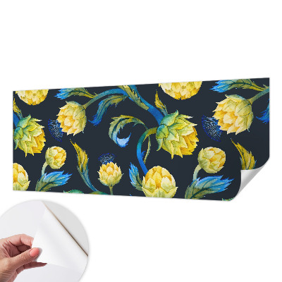 Papel de parede autocolante para quarto com estampa Virtuoso das Plantas