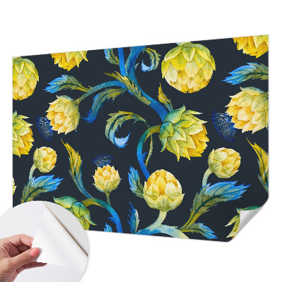 Papel de parede autocolante para quarto com estampa Virtuoso das Plantas