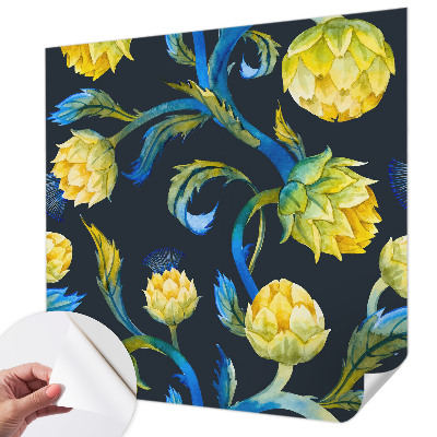 Papel de parede autocolante para quarto com estampa Virtuoso das Plantas