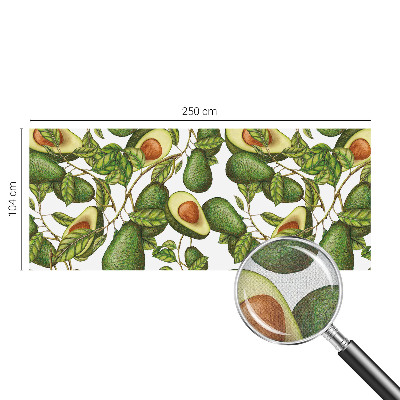Papel de parede autocolante com padrão de abacate