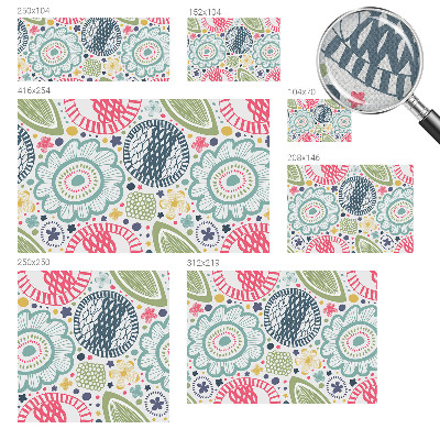 Autocolante de parede fotográfico Padrões florais