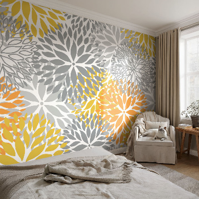 Papel de parede 3D com estampa Energia das Flores