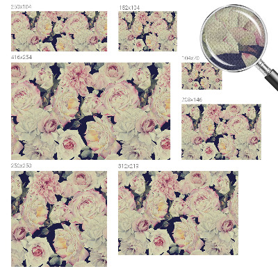 Papel de parede infantil com estampa de buquê de flores