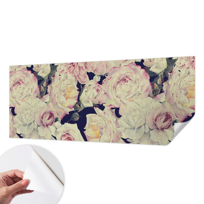 Papel de parede infantil com estampa de buquê de flores