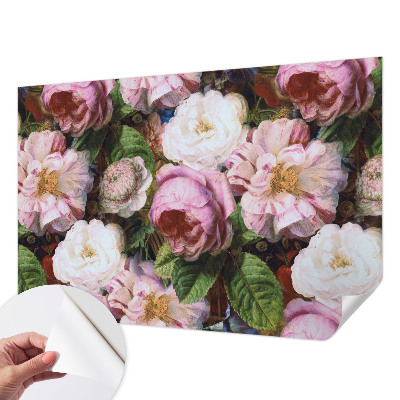 Papel de parede para criança com padrão floral elegante
