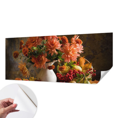 Papel de parede autocolante para sala com estampa 'Composição de outono'