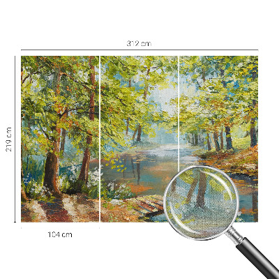 Papel de parede autocolante para quarto Lago idílico