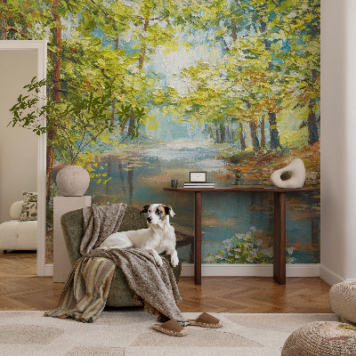 Papel de parede autocolante para quarto Lago idílico