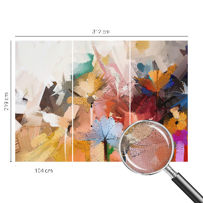 Papel de parede infantil Abstrato floral