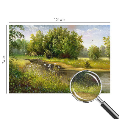 Papel de parede para criança com estampa de paisagem rural