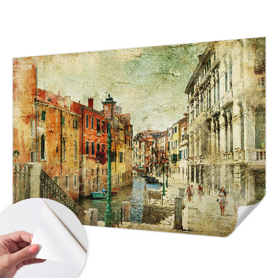 Papel de parede autocolante para sala com estampa de tema urbano