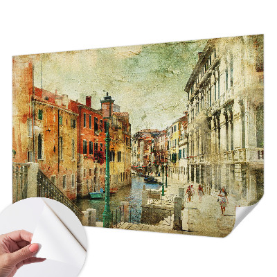 Papel de parede autocolante para sala com estampa de tema urbano