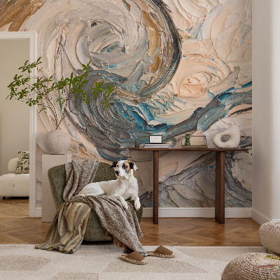 Autocolante de parede fotográfico Redemoinhos coloridos