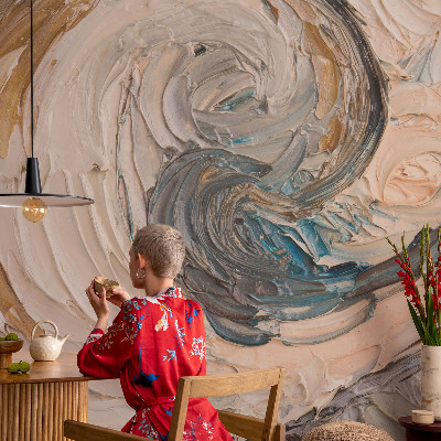 Autocolante de parede fotográfico Redemoinhos coloridos