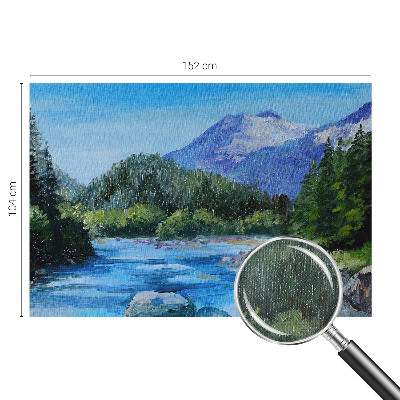Papel de parede autocolante para sala paisagem montanhosa