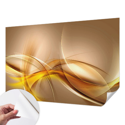 Papel de parede autocolante para quarto com padrão de linhas suaves