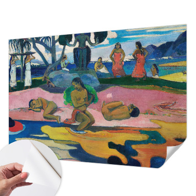 Papel de parede autocolante para sala Escapada tropical