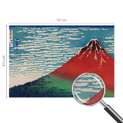 Papel de parede autocolante para quarto Montanha Vermelha