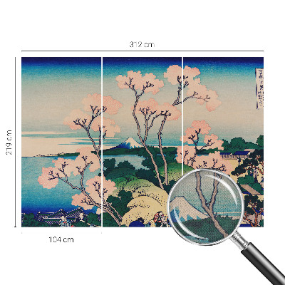 Papel de parede infantil flores de cerejeira