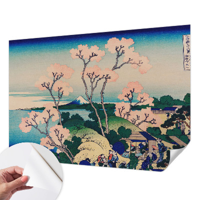 Papel de parede infantil flores de cerejeira