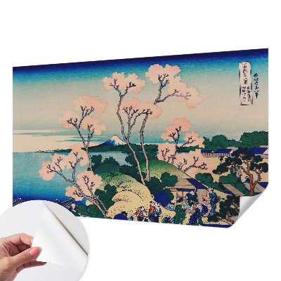 Papel de parede infantil flores de cerejeira