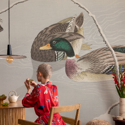Papel de parede para criança Patos calmos