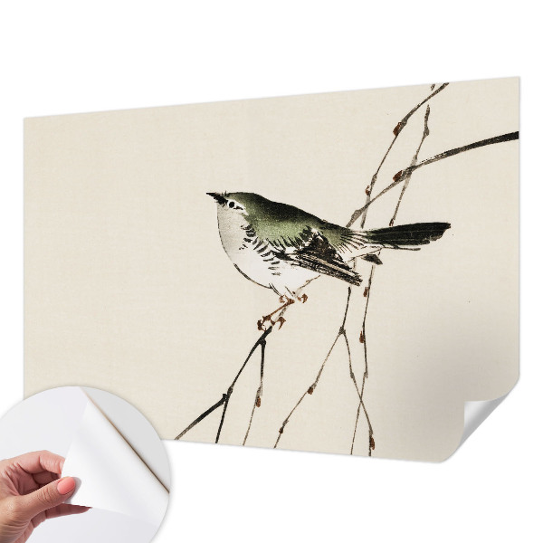 Papel de parede autocolante com estampa de pássaro harmonioso