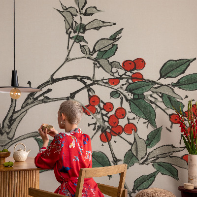 Papel de parede 3D Um raminho de frutos silvestres