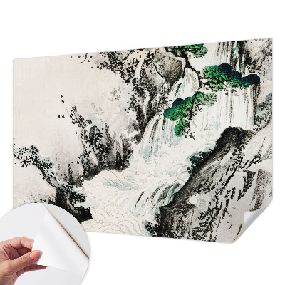 Papel de parede autocolante para sala Cachoeira da Natureza