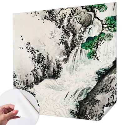 Papel de parede autocolante para sala Cachoeira da Natureza