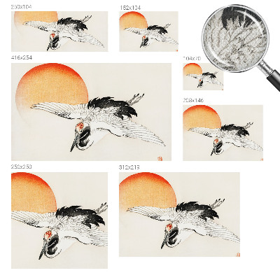 Papel de parede autocolante para quarto Guindaste elegante