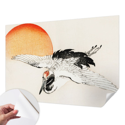 Papel de parede autocolante para quarto Guindaste elegante