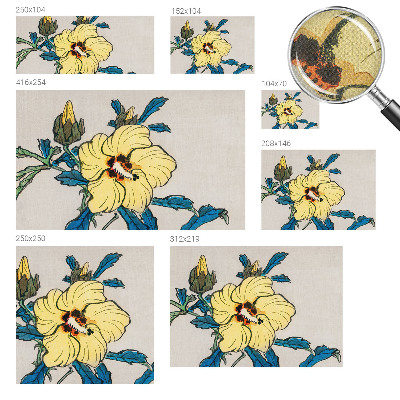 Papel de parede autocolante para quarto Flor amarela