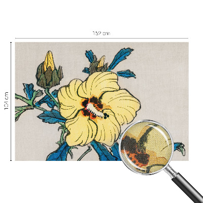 Papel de parede autocolante para quarto Flor amarela