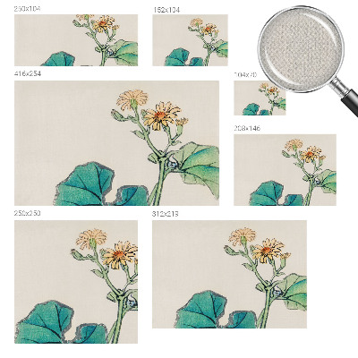 Papel de parede 3D Flor e folhas
