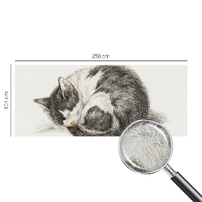Papel de parede para criança com estampa de gatinho adorável