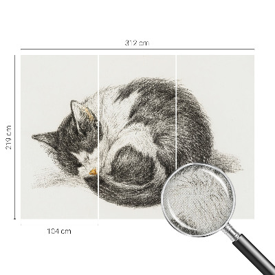 Papel de parede para criança Gatinho adorável