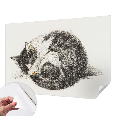 Papel de parede para criança com estampa de gatinho adorável