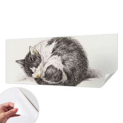 Papel de parede para criança com estampa de gatinho adorável