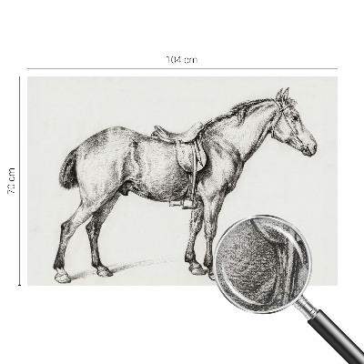 Papel de parede infantil Esboço de um cavalo