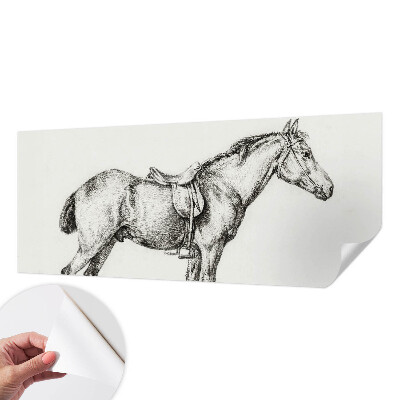 Papel de parede infantil Esboço de um cavalo
