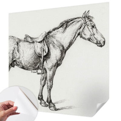 Papel de parede infantil Esboço de um cavalo