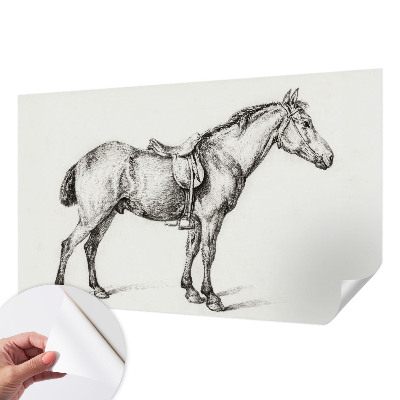 Papel de parede infantil Esboço de um cavalo