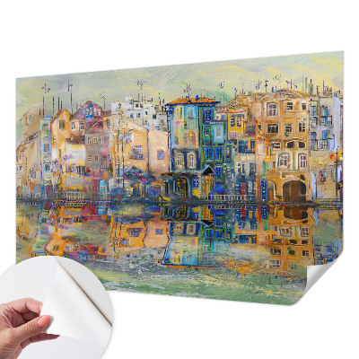 Autocolante de parede fotográfico com imagem da cidade mágica