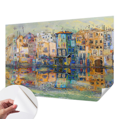 Autocolante de parede fotográfico com imagem da cidade mágica