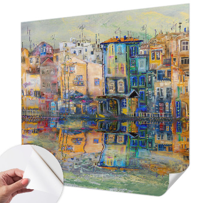 Autocolante de parede fotográfico com imagem da cidade mágica