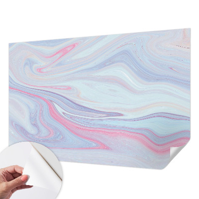 Papel de parede infantil com estampa de espiral em tons pastéis