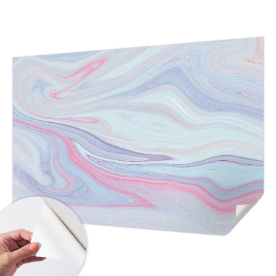 Papel de parede infantil com estampa de espiral em tons pastéis
