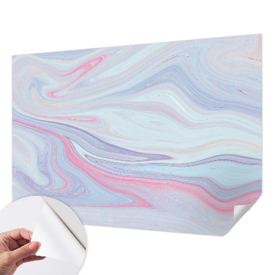 Papel de parede infantil com estampa de espiral em tons pastéis