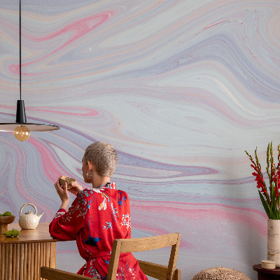 Papel de parede infantil Espiral pastel